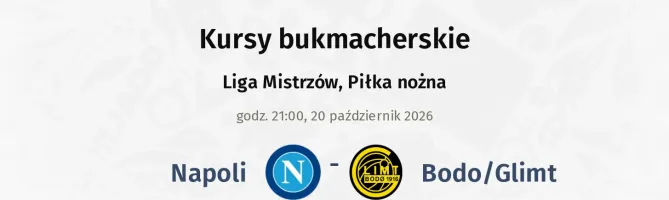 Napoli - Bodo/Glimt kursy bukmacherskie