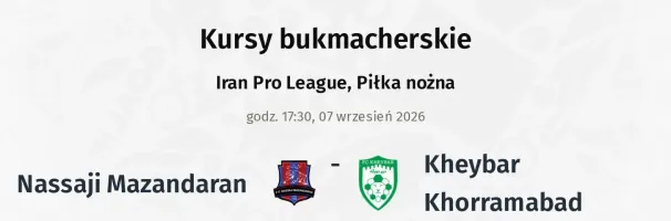 Nassaji Mazandaran - Kheybar Khorramabad kursy bukmacherskie