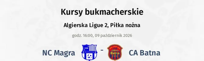 NC Magra - CA Batna kursy bukmacherskie
