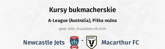 Newcastle Jets - Macarthur FC kursy bukmacherskie