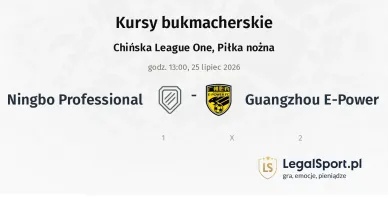 Ningbo Professional - Guangzhou E-Power kursy bukmacherskie