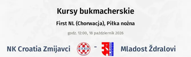 NK Croatia Zmijavci - Mladost Ždralovi kursy bukmacherskie