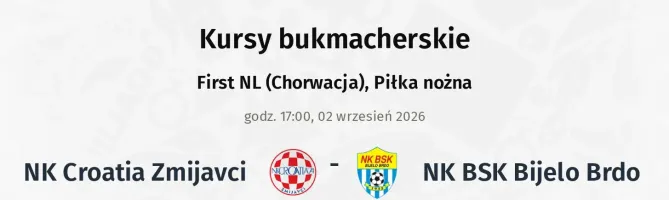 NK Croatia Zmijavci - NK BSK Bijelo Brdo kursy bukmacherskie