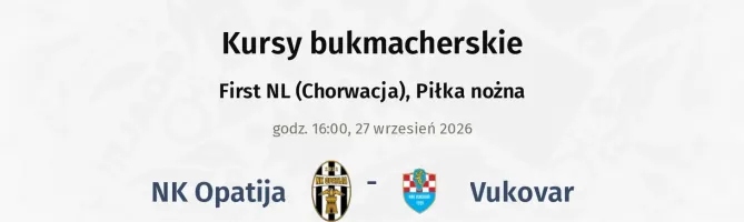 NK Opatija - Vukovar kursy bukmacherskie