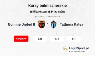Nõmme United II - Tallinna Kalev kursy bukmacherskie