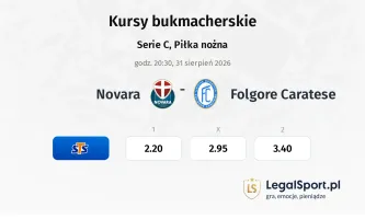Novara - Folgore Caratese kursy bukmacherskie