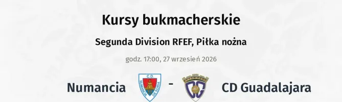 Numancia - CD Guadalajara kursy bukmacherskie