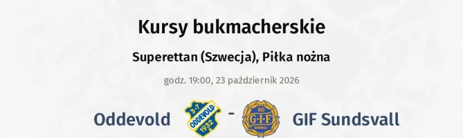 Oddevold - GIF Sundsvall kursy bukmacherskie