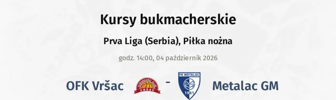 OFK Vršac - Metalac GM kursy bukmacherskie