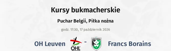 OH Leuven - Francs Borains kursy bukmacherskie