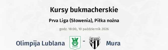 Olimpija Ljubljana - Mura kursy bukmacherskie
