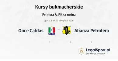 Once Caldas - Alianza Petrolera kursy bukmacherskie