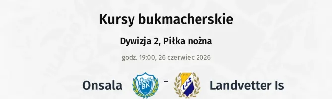 Onsala - Landvetter IS kursy bukmacherskie