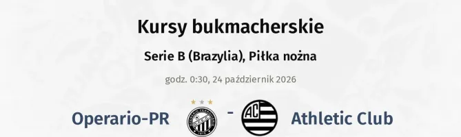 Operario-PR - Athletic Club kursy bukmacherskie