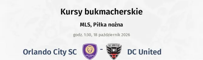 Orlando City SC - DC United kursy bukmacherskie