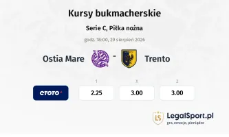 Ostia Mare - Trento kursy bukmacherskie