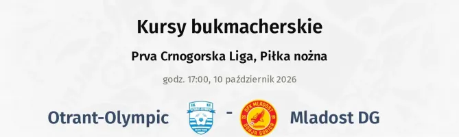 Otrant-Olympic - Mladost DG kursy bukmacherskie