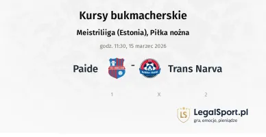 Paide - Trans Narva kursy bukmacherskie