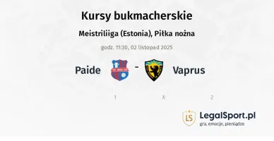 Paide - Vaprus kursy bukmacherskie
