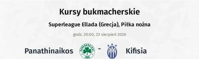 Panathinaikos - Kifisia kursy bukmacherskie