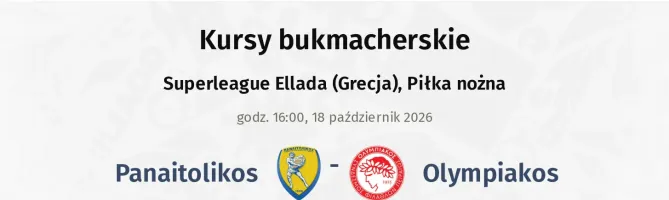 Panetolikos - Olympiakos Piraeus kursy bukmacherskie