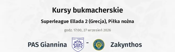 Panionios - Zakynthos kursy bukmacherskie