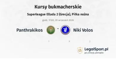 Panthrakikos - Niki Volos kursy bukmacherskie