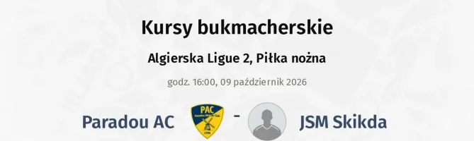 Paradou AC - JSM Skikda kursy bukmacherskie