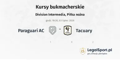 Paraguari AC - Tacuary kursy bukmacherskie