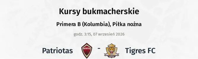 Patriotas - Tigres FC kursy bukmacherskie