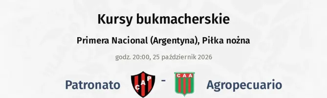 Patronato - Agropecuario kursy bukmacherskie