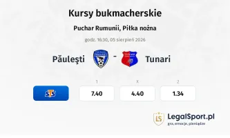 Păuleşti - Tunari kursy bukmacherskie
