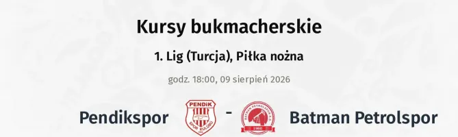 Pendikspor - Batman Petrolspor kursy bukmacherskie