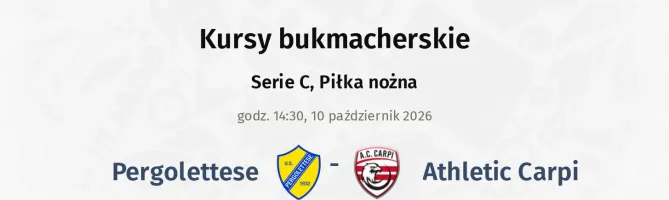 Pergolettese - Athletic Carpi kursy bukmacherskie