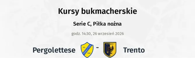 Pergolettese - Trento kursy bukmacherskie