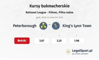 Peterborough Sports - King's Lynn Town kursy bukmacherskie