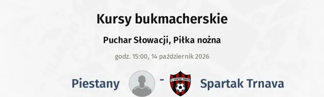 Piestany - Spartak Trnava kursy bukmacherskie