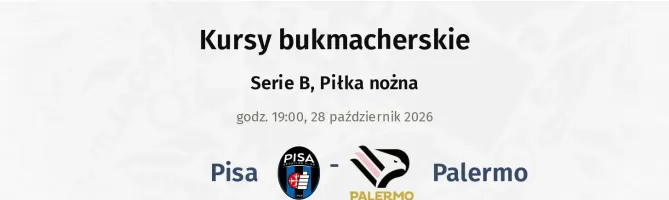 Pisa - Palermo kursy bukmacherskie
