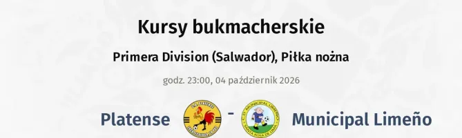 Platense - Municipal Limeño kursy bukmacherskie