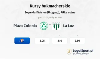 Plaza Colonia - La Luz kursy bukmacherskie