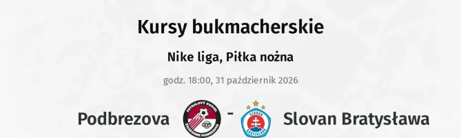 Podbrezová - Slovan Bratysława kursy bukmacherskie