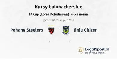 Pohang Steelers - Jinju Citizen kursy bukmacherskie