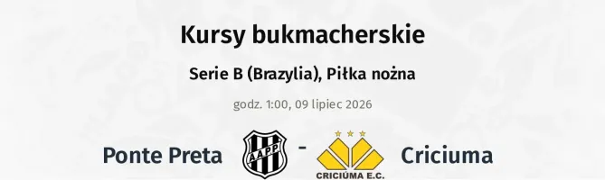 Ponte Preta - Criciuma kursy bukmacherskie
