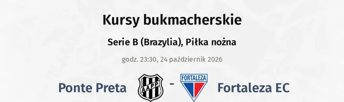 Ponte Preta - Fortaleza EC kursy bukmacherskie