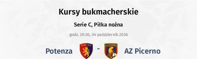 Potenza - AZ Picerno kursy bukmacherskie