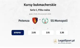 Potenza - SS Monopoli kursy bukmacherskie
