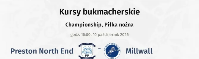 Preston North End - Millwall kursy bukmacherskie