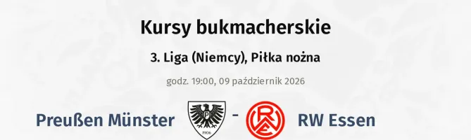 Preußen Münster - Rot-Weiß Essen kursy bukmacherskie