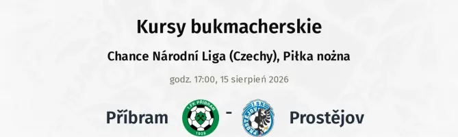 Příbram - Prostějov kursy bukmacherskie