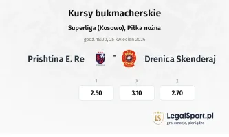 Prishtina e Re - Drenica Skënderaj kursy bukmacherskie